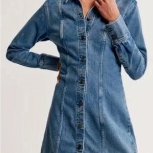 Abercrombie & Fitch Long Sleeve Denim Dress, NWT small petite